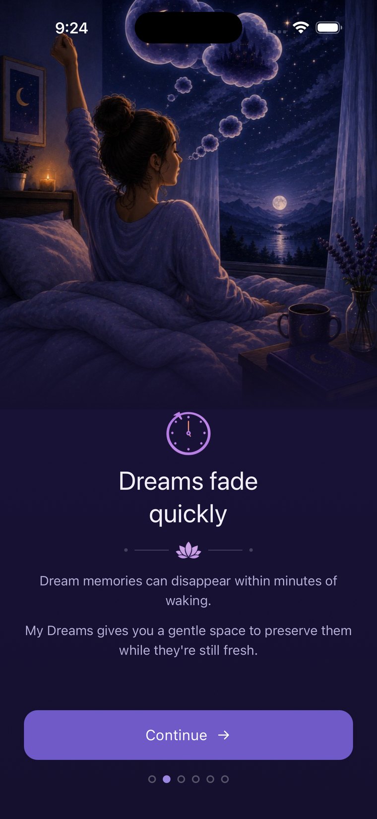 My Dreams app - capture a dream