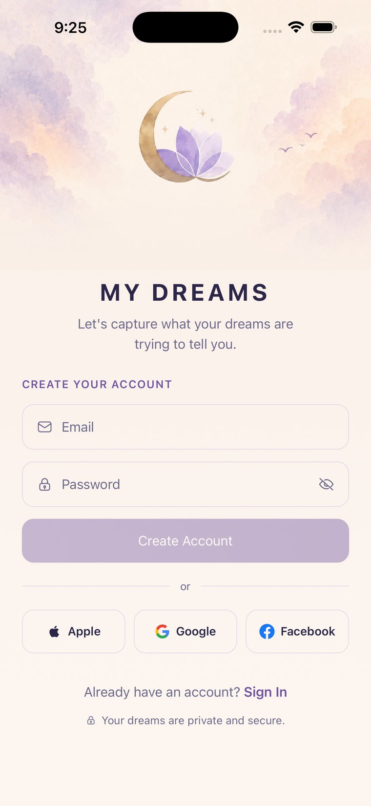 My Dreams app - your dream journal